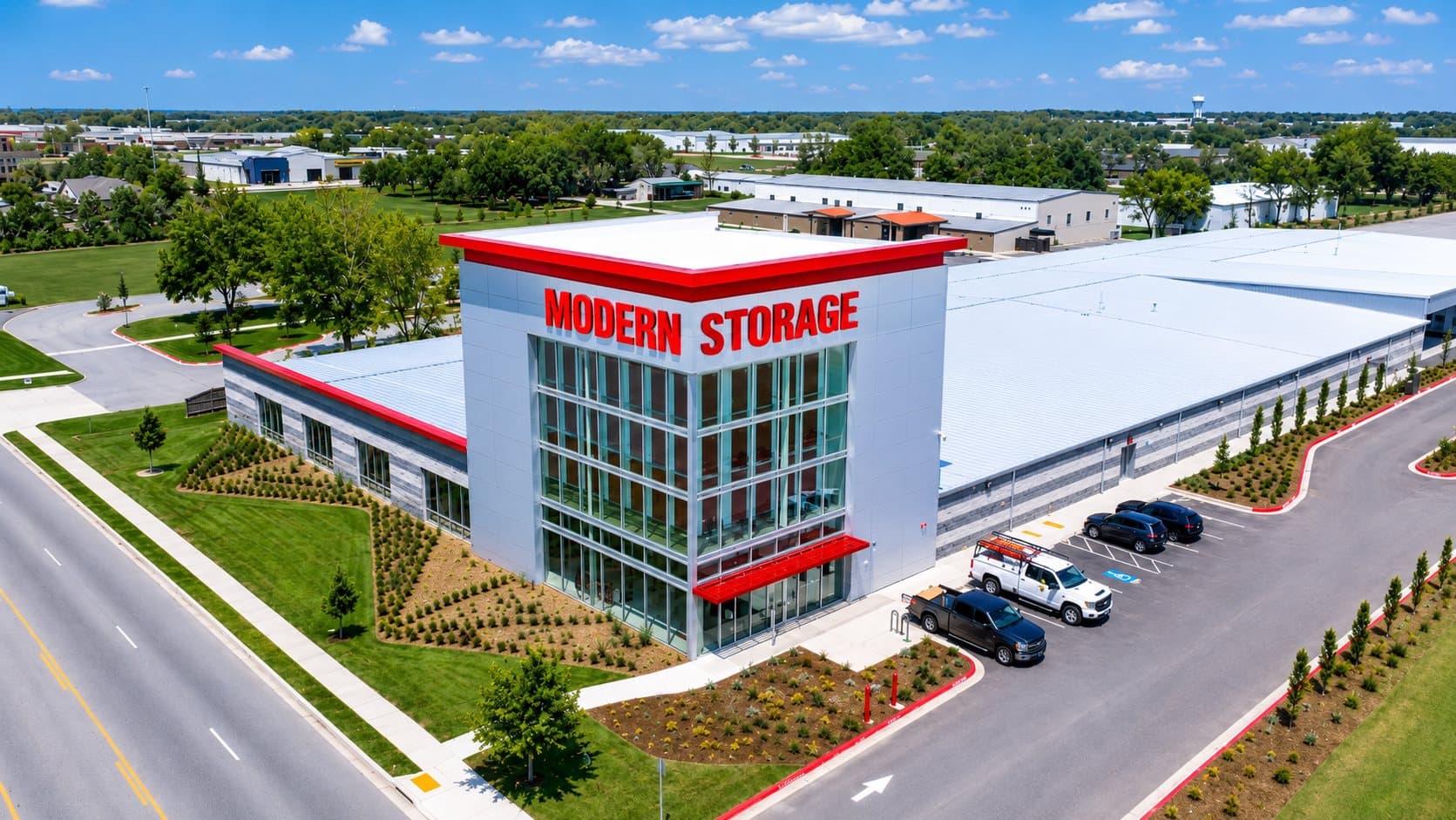 Modern Storage® Bentonville facility — business and climate-controlled storage for Northwest Arkansas vendors, suppliers, and small businesses